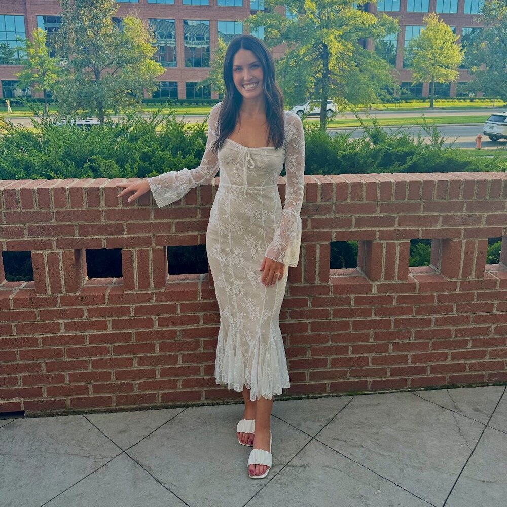 White Lace Midi/Maxi Dress
